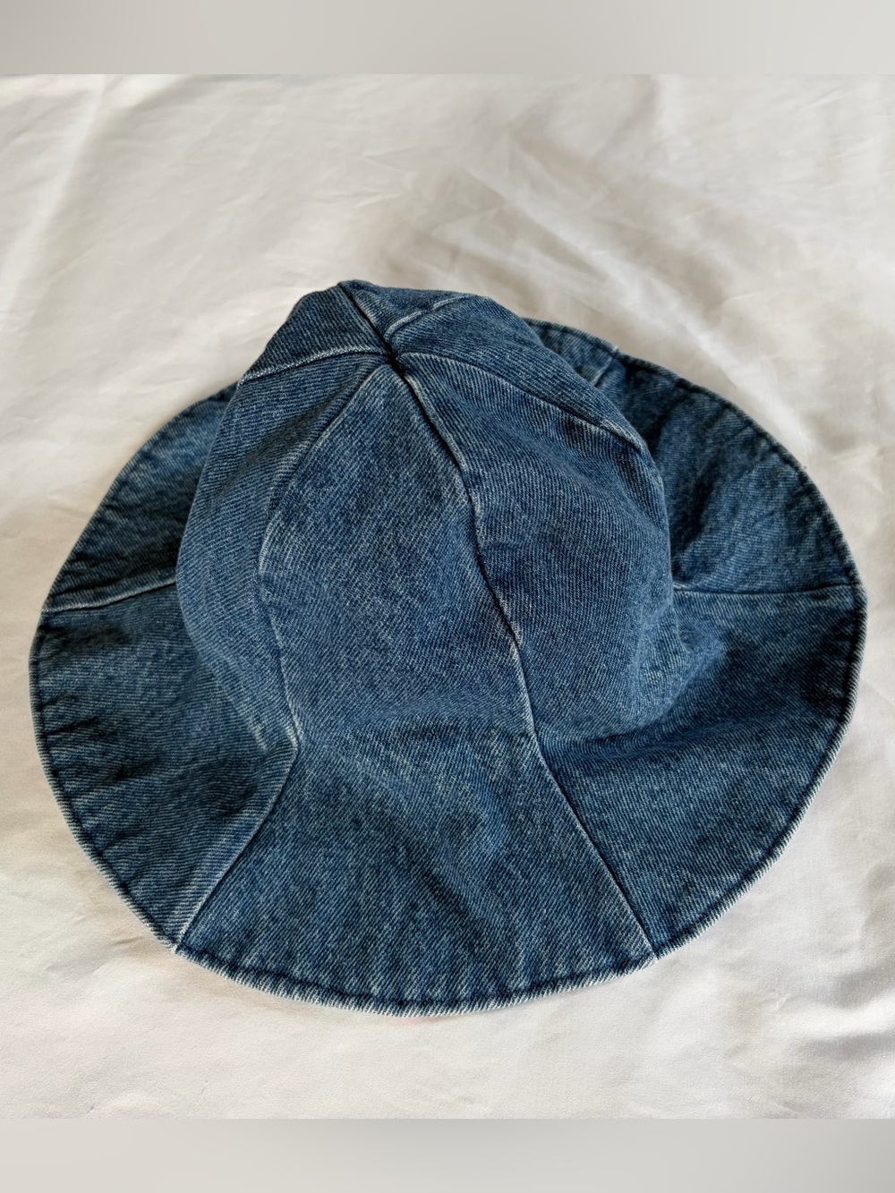 Reversible Denim Bucket Hat Boho Patchwork Cottagecore